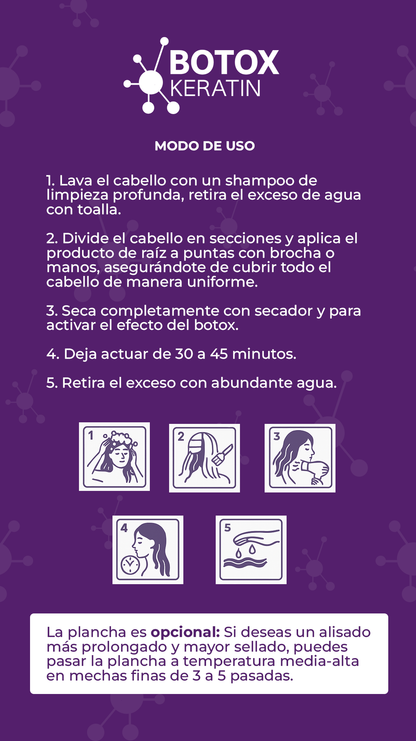Keratina con Botox Kormesic + Shampoo y Acondicionador GRATIS